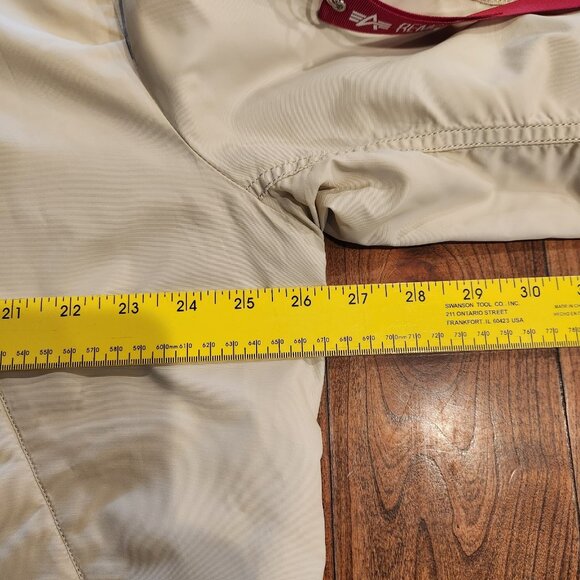 Alpha Industries Flyer's Intermediate MA-1 Reversible Bomber Jacket Sz 3XL Beige - Picture 9 of 16